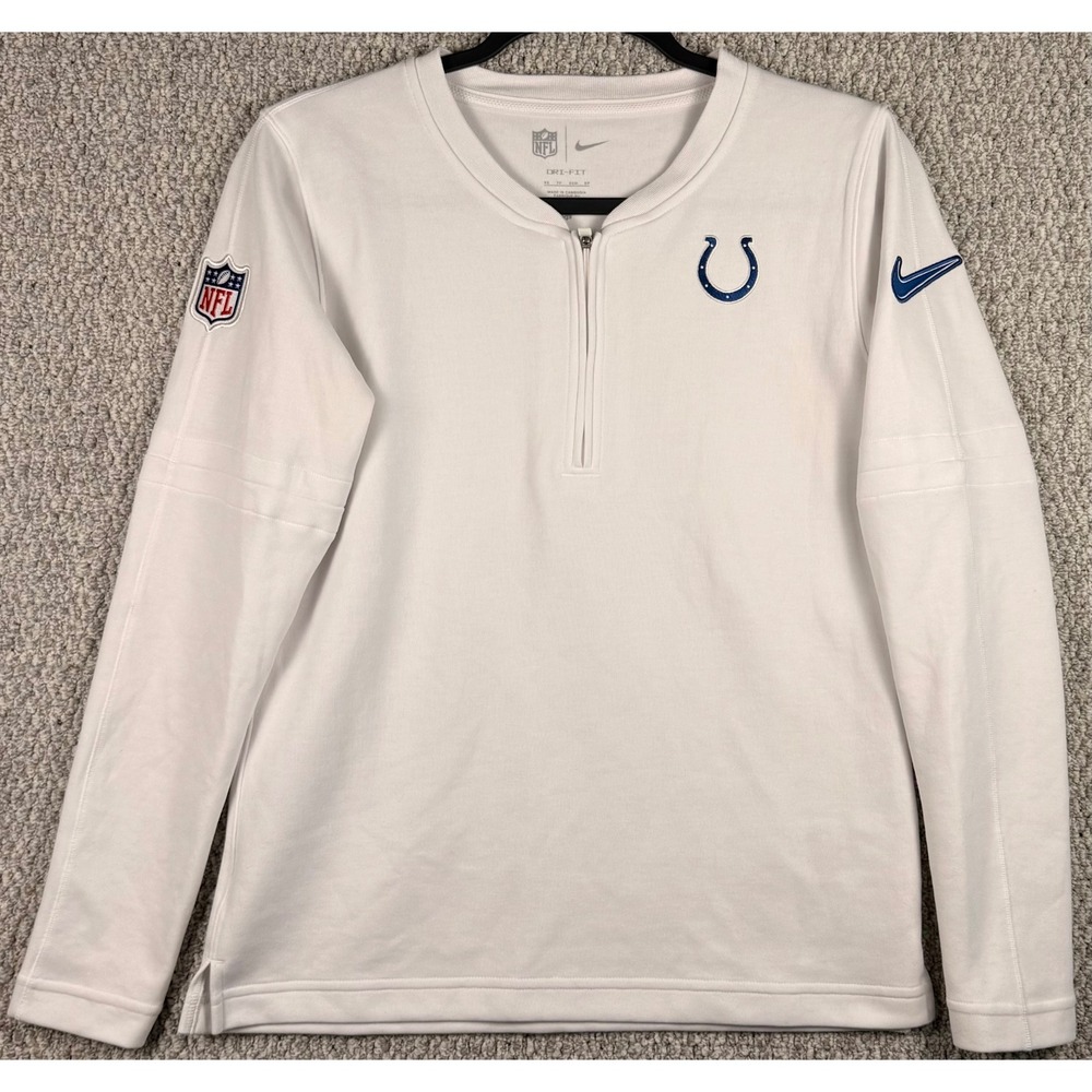 Nike Dri-FIT Indianapolis Colts NFL Sideline 1/4 Zip Pullover Women's XS